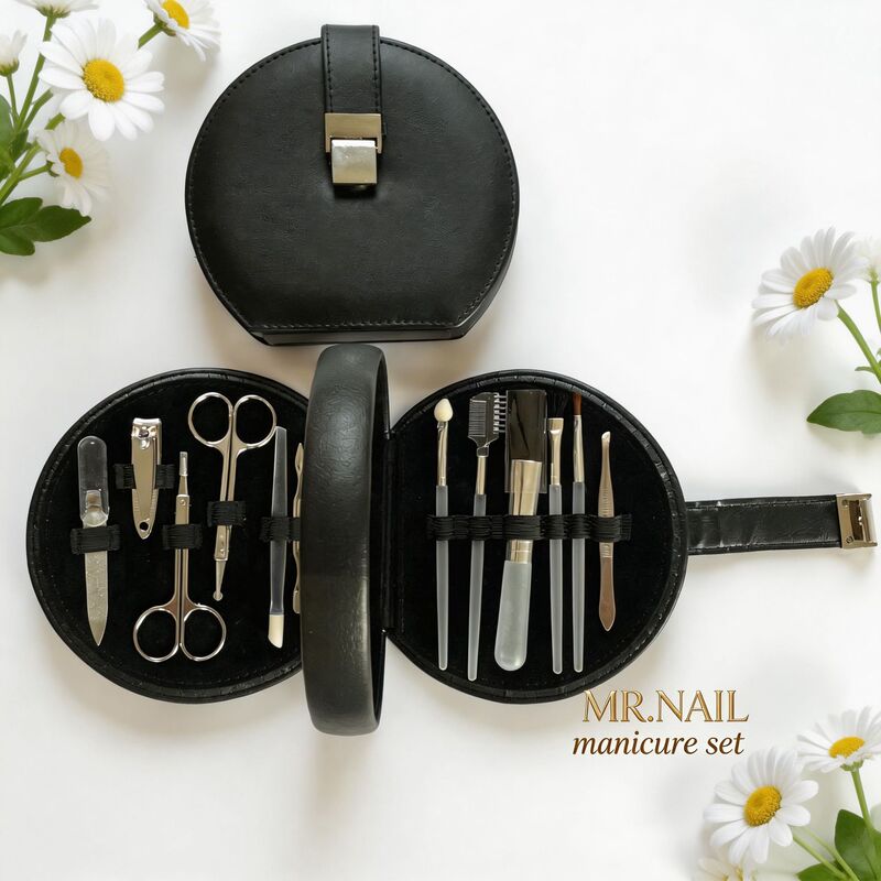 Customized Makeup Box, Manicure Tools with Magnetic Clasp, Beauty Box, Beauty and Grooming Set, Nail Clipper Leather Case Customized on Demand