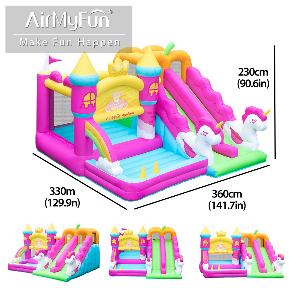 AMF infláble castillo doméstico pequeño tobogan infláble infantil trampolín pequeño paseo interior infláble castillo