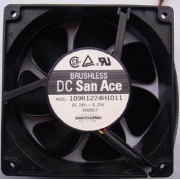 原装三洋SANYO 109R1224H1011 24V 0.25A 120*120*38MM散热风扇