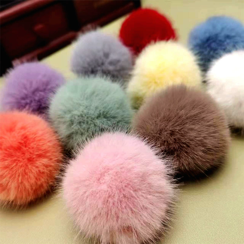 Шар из искусственного меха норки, фабрика, прямой в наличии, плюшевый кулон, сделай сам, меховой шар ручной работы, ювелирные аксессуары, аксессуары для одежды