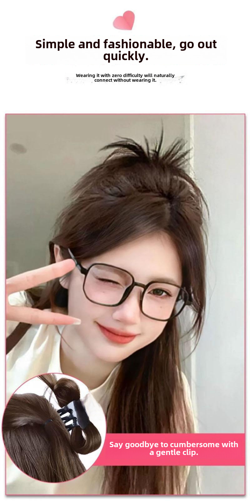 Fermaglio per capelli accessori per capelli fritti vento pigro piuma di pollo volano testa fontana coda di cavallo alta ragazza calda nido di pollo fermaglio per capelli borsa per capelli_voghion.com