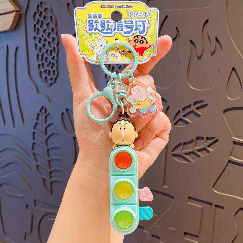 Crayon Shin-chan Break Signal Light Series Keychain-A-Dai