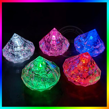 按键开关 LED发光钻石，钻石灯 家庭 洗浴 酒吧 潜水玩具 水底灯
