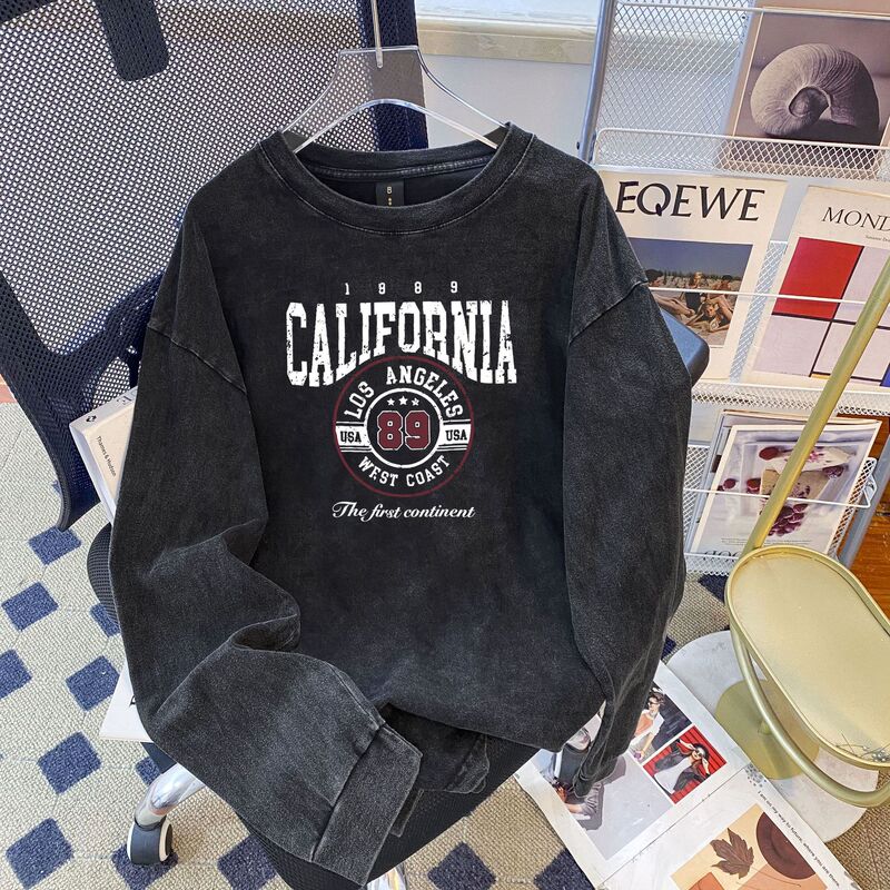 Vintage washed 1989 California Los Angeles graphic t-shirt, retro West Coast American 80s casual