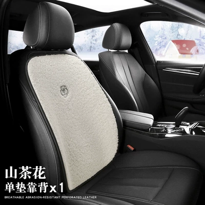 Short Plush Thickened Warm Non-backrest — Wool pad - fb-162-2-back-cushions-camellia