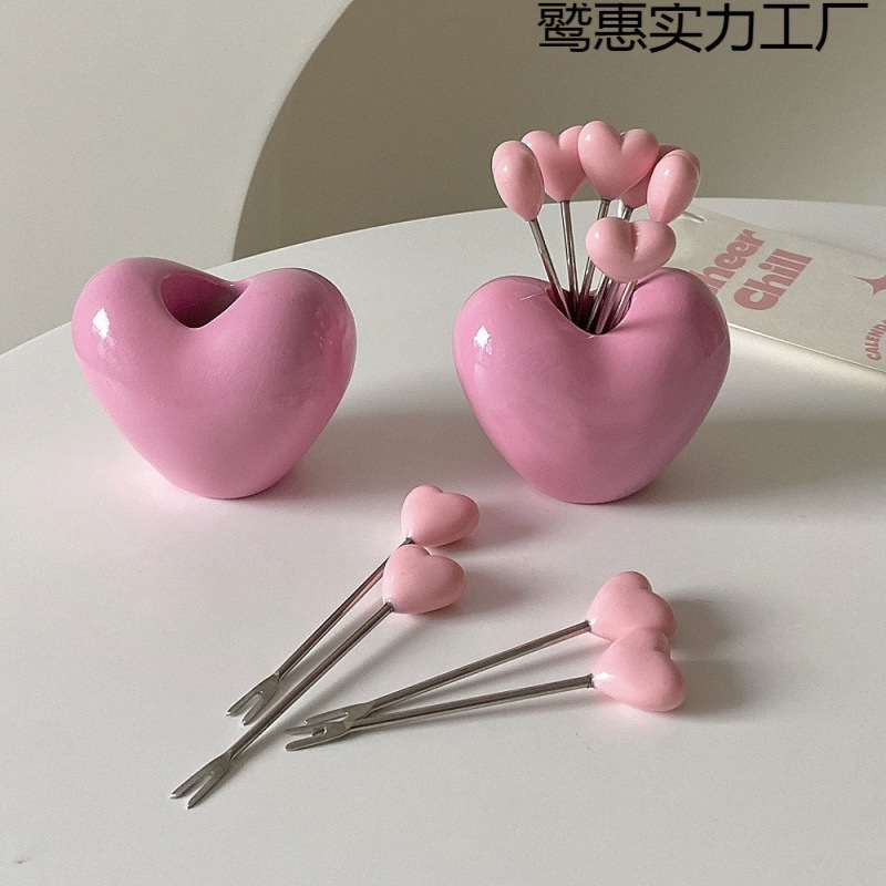 Cute fruit fork stainless steel, Birthday gift