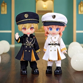 ob11娃衣 制服大衣套装p10 UFDOLL P9素体gsc粘土人bjd娃12分娃衣