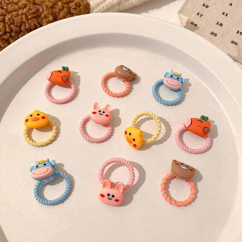 La cuerda del lazo del pelo del bebé la banda del pelo del pulgar de los niños tocado cuerda del pelo del bebé la niña no duele los accesorios del pelo de las muchachas de la banda de goma del pelo