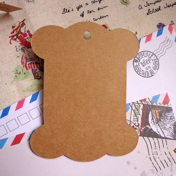 1 Thickened & Extra-Large DIY Fabric Craft Tool: Blank I-Shaped Dog Bone Kraft Paper Tag Winder Board