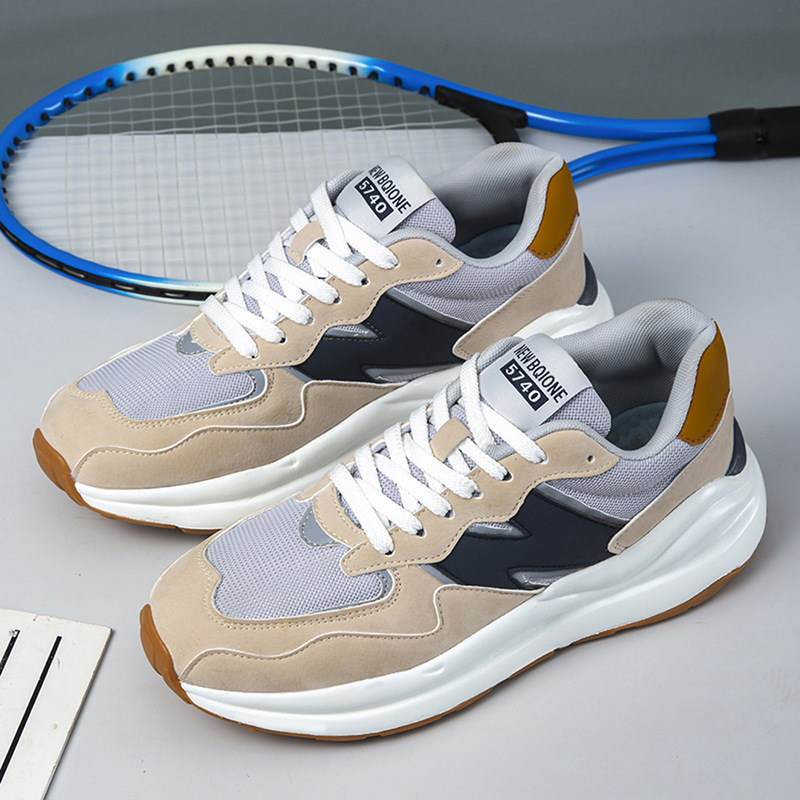 Zapatos de hombre 5740 zapatos retrógrados de moda transpirables ligeros suela gruesa desgaste pareja corriendo zapatos clásicos en forma de N