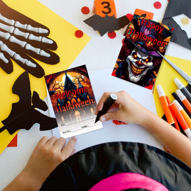 Nueva invitación de Halloween europea y americana, tema de vampiro, suministros de fiesta del festival de fantasmas, tarjeta de invitación