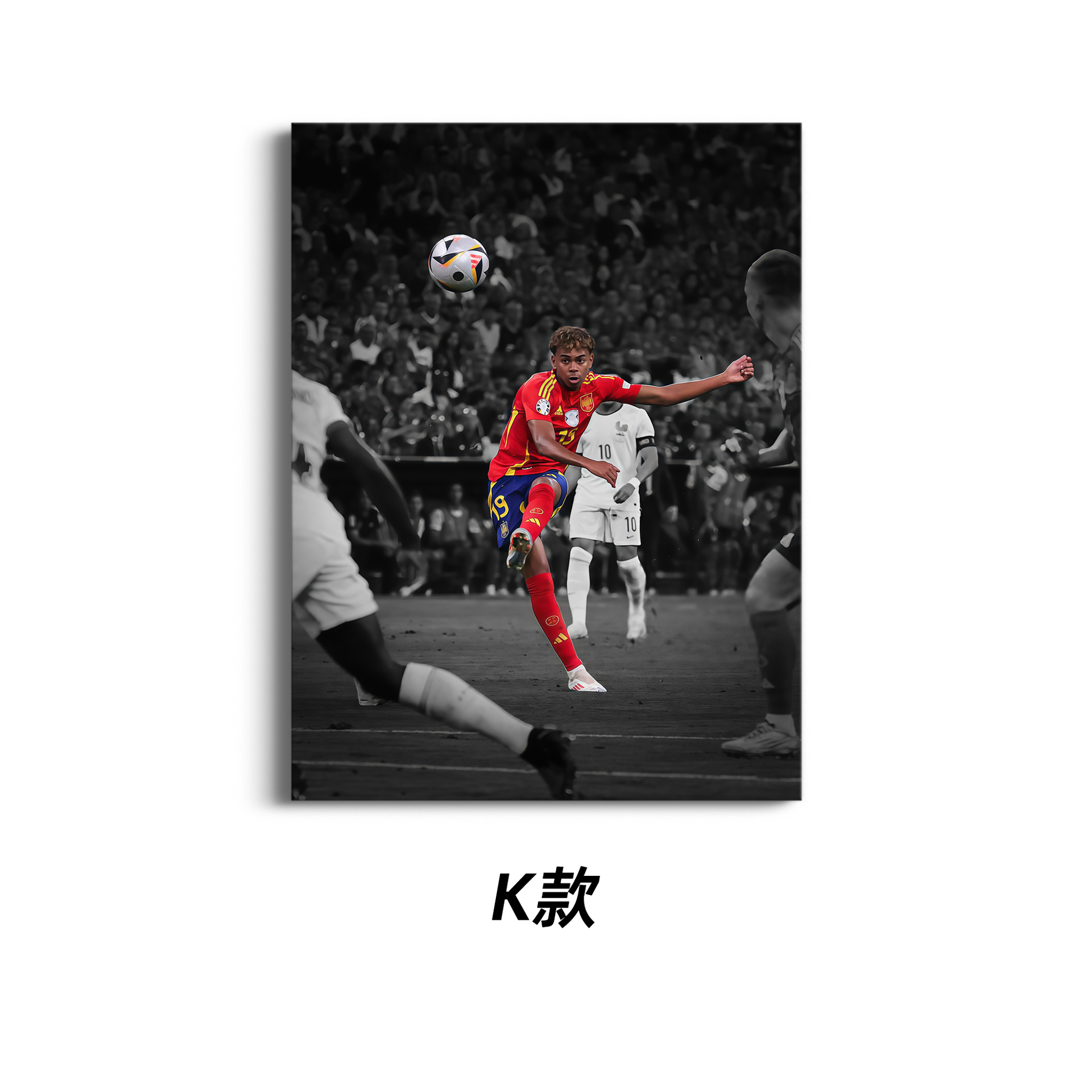 Jugadores de fútbol amazónicos Momentos maravillosos Poster Neymar Messi Copa del Mundo Ronaldo Close-up Decoración