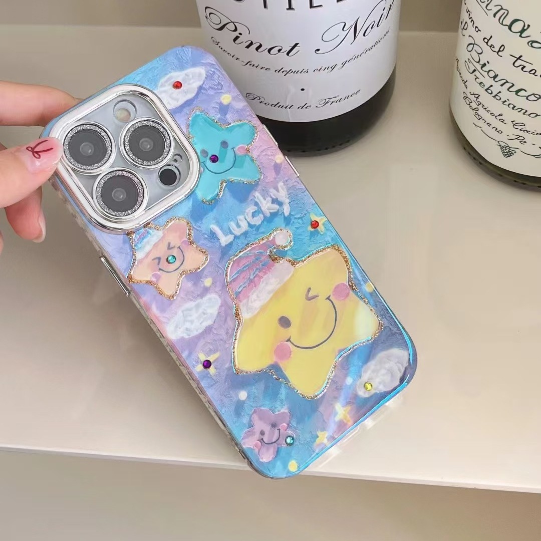 Ins estilo coreano lindo oso de línea para 15ProMax nuevo iPhone 14 Apple 13P funda para teléfono móvil 12 mujeres