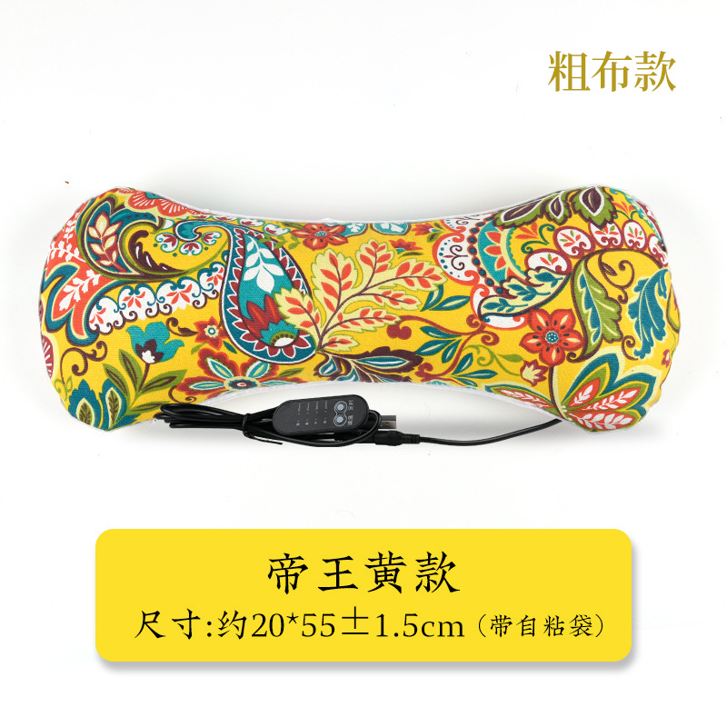 Almohada de hueso de calefacción eléctrica almohada de hueso de estera almohada de hueso de terciopelo doméstico almohada de ajenjo almohada de ajenjo almohada cervical al por mayor