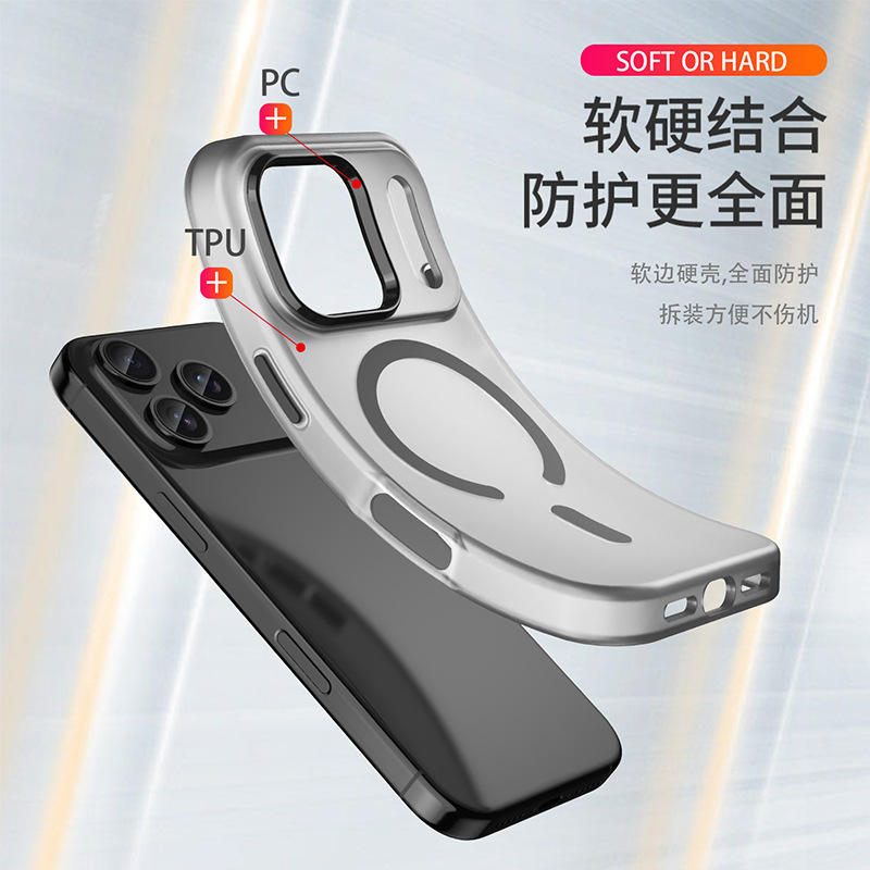 新型iPhone17用スマホケース TPU一体型 マット肌触り マグネット式 16pmスマホケース|undefined
