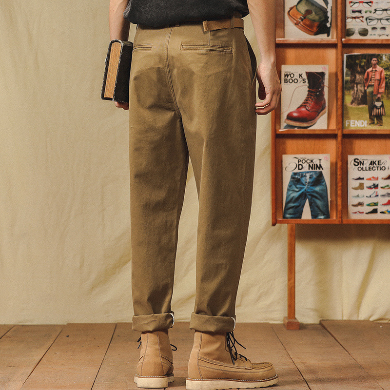 미국 심플 오버올 남성 가을 겨울 플러스 벨벳 두꺼워진 신상 남성 스트레이트 캐주얼 네이플스 테이퍼드 팬츠