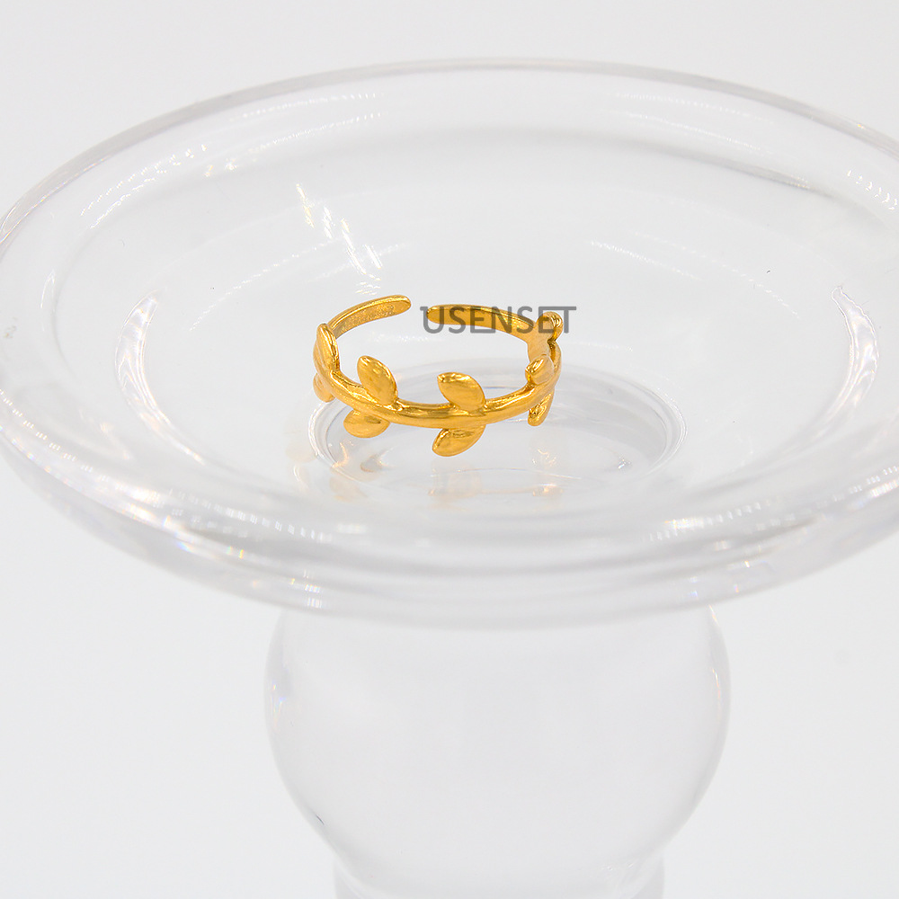 Simple Style Heart Shape Snake Stainless Steel Plating Open Ring 1 Piece