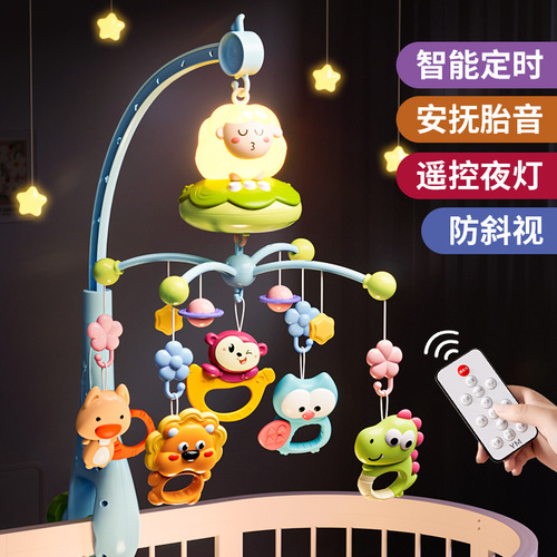 Bedbell baby hanging rotatable bedside night light rattle music box baby 0 to 1 year old newborn toy
