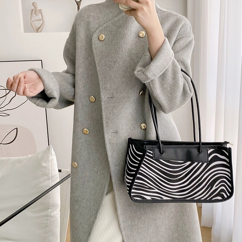 Korean Style Gold-Buckle Long Wool Double-Sided Woolen Coat 2026 Autumn and Winter New Double-Breasted Extended Length Woolen Coat for Women Korean Style Gold-Buckle Long Wool Double-Sided Woolen Coat 2026 Autumn and Winter New Double-Breasted Extended Length Woolen Coat for Women