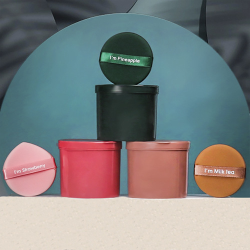 Big Dipper Powder Puff Egg Yolk Pie Pineapple Air Cushion Powder Puff Does Not Eat Powder Makeup Sponge Wet and Dry Factory Wholesale