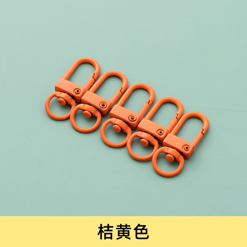 塗装カラー犬ボタン金属アクセサリー金物部品diyU型ドアボタン回転キーホルダー合金バッグボタン|undefined