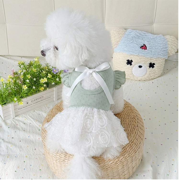 Vestido para cão estilo coreano roupa de princesa doce pet_voghion.com