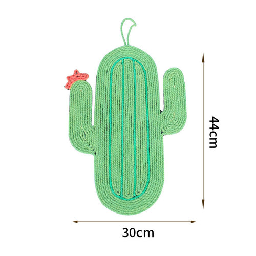 Meow Fairy Cactus Sisal Mat Pet Cat Nest Cat Sleeping Mat Hanging Claw Pad Cat Toy Sisal Rope Cat Scratching Mat