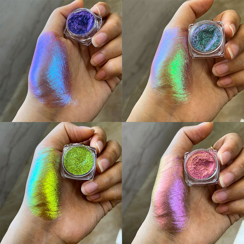 12 color nail art chameleon powder magic color neon powder color change polarized makeup DIY eye shadow aurora pearl powder wholesale 12 color nail art chameleon powder magic color neon powder color change polarized makeup DIY eye shadow aurora pearl powder wholesale