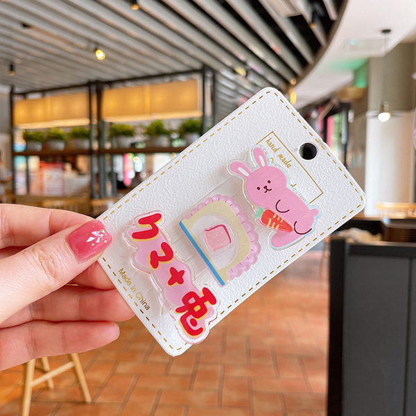 Cute cartoon acrylic children's hairgrip