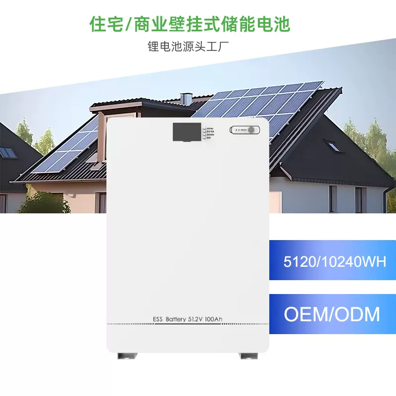 48V100Ah壁挂式家庭储能锂电池厂家定制5KWh/10KWh锂电池模组