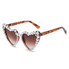 Sunglasses from pearl heart-shaped, sun protection cream, suitable for import, European style, UF-protection