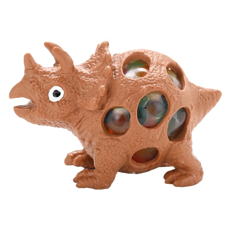 Descompresión de ventilación uva bola cuentas coloridas descompresión creativa pinch dinosaurio música puesto juguete regalo los niños