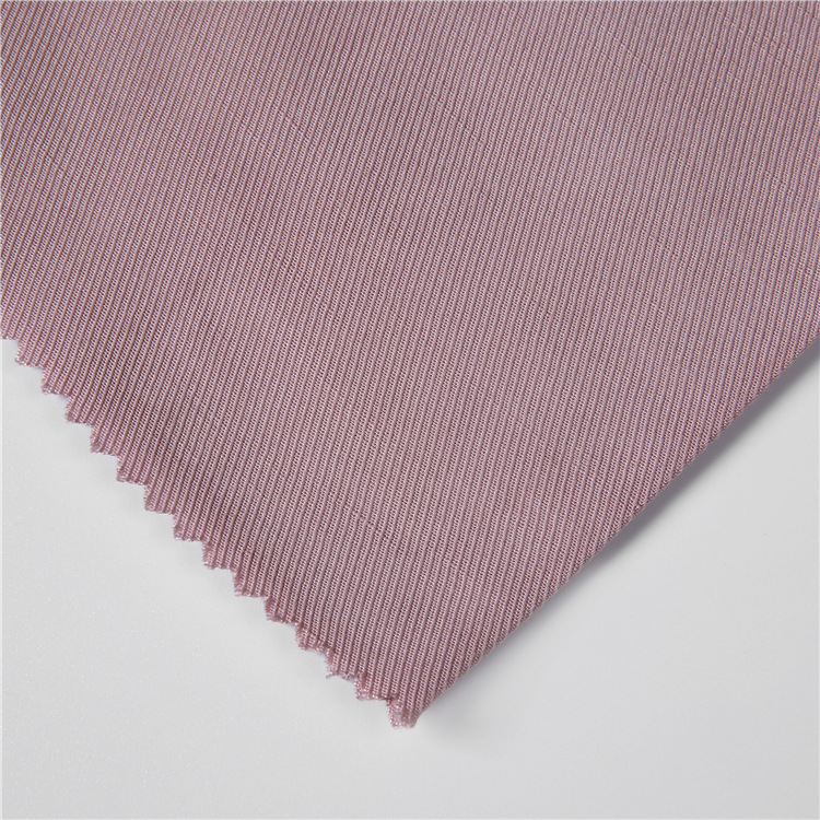 Color superior prenda suave tela tejida duradera doble cara tela de twill transpirable lienzo cruzado
