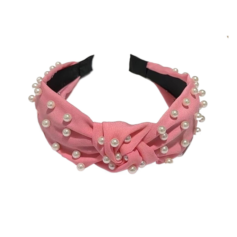 發箍女洋氣時尚寬邊頭箍2024新款發卡壓發跨境粉色系氣質外出頭飾