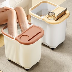 足を浸す桶の家庭用の大きいサイズを増やして、膝を越えて足の浴槽をマッサージします。