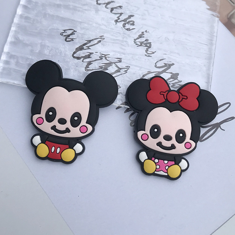 Cartoon phone case with accessories from soft rubber PVC