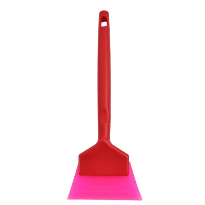 Oxford small rubber scraper blade, Car cleaning tools - short-pink-strip-with-red-handle