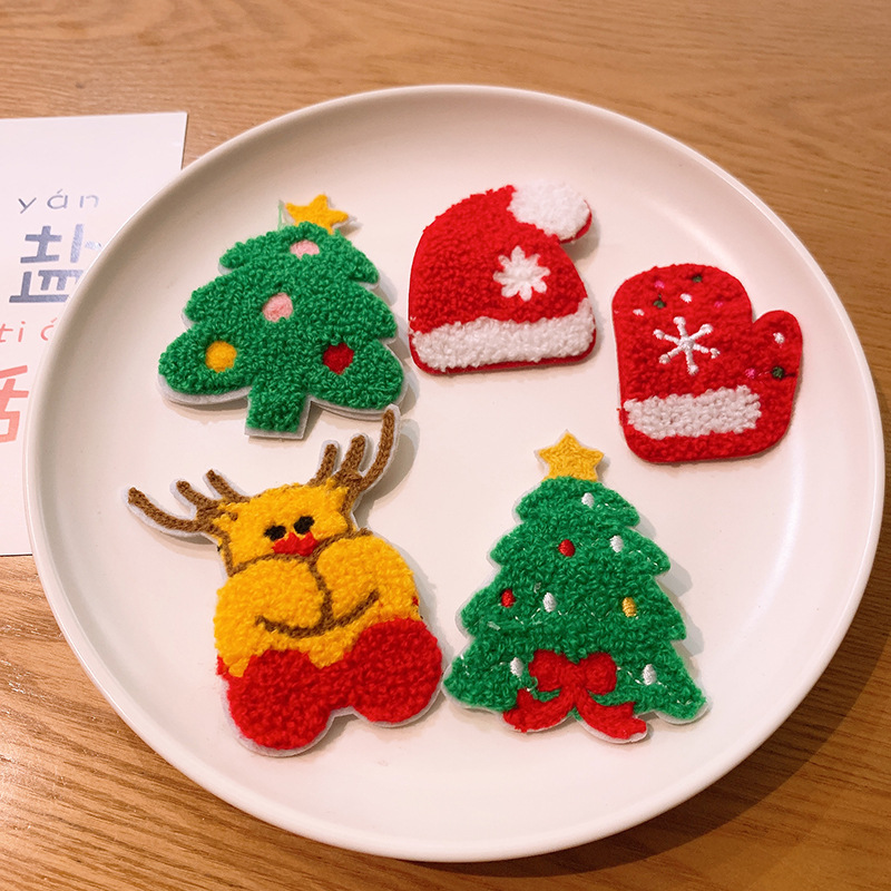 Christmas Hairpin Cute Cartoon Wool Bb Clip Christmas Hairpin display picture 3