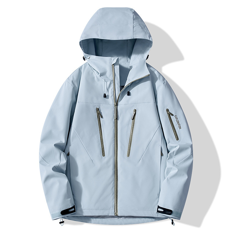 鳥家同型ジャケット、カスタムロゴ刺繍入り、3in1登山服、防風防水、裏起毛ジャケット、男女兼用|undefined