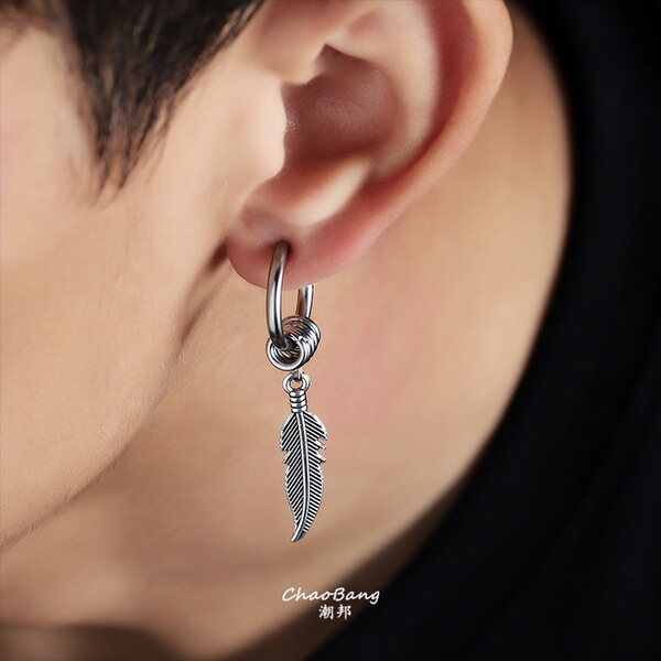 retro trend earrings stainless steel