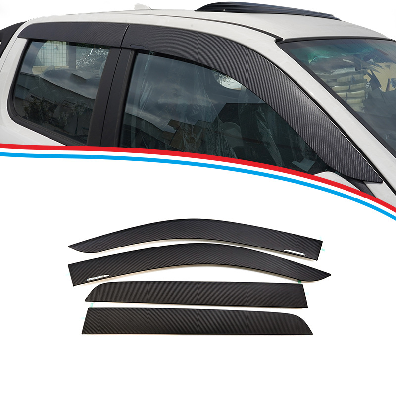 Tenxinrui aplica a Jianghuai coche Shuai Bell T6T8 pickup Modificación del coche lluvia ceja lluvia escudo platino lluvia escudo