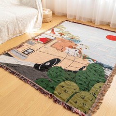 カスタマイズされたインライト高級スタイルシングルソファカバーソファブランケット昼寝ブランケット装飾ブランケットピクニックキャンプブランケットナイトマーケットタペストリー