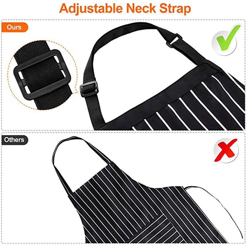 Comercio exterior Halter delantal de algodón de la moda Coreana simple Bolsillo grande Barbero trajes de cocina delantal del hogar al por mayor