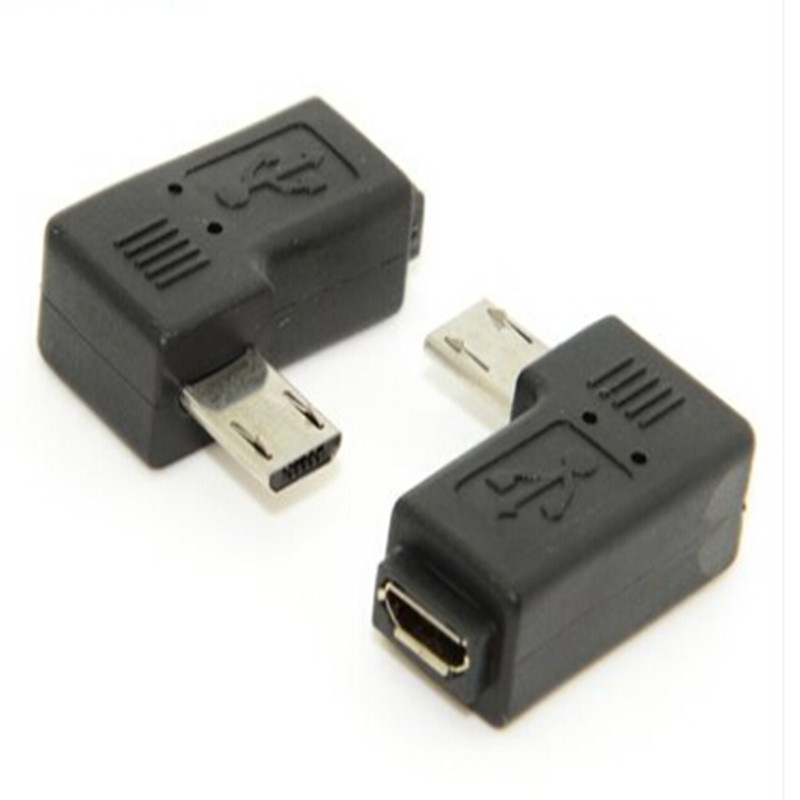 90度左右侧弯 MICRO USB公转MICRO USB母转换头延长头USB转接头-阿里巴巴