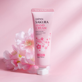 Cross-Border New Product Laiko Sakura Hand Cream 30g Hydrating and Moisturizing Hand Care Moisturizing Hand Cream Wholesale
