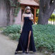 Cross-border European and American Women's AliExpress Explosions Temperament Fashion Strapless Sleeveless dress