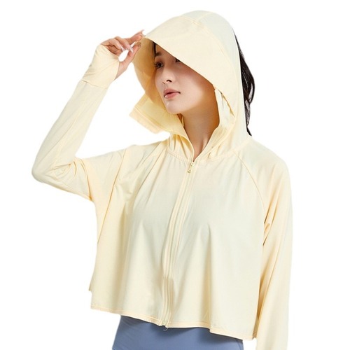 Sun Protection Women's Summer UPF 50 UV Protection Breathable Chilled Silk Sun Protective Clothing Women's Skin Clothing Outerwear