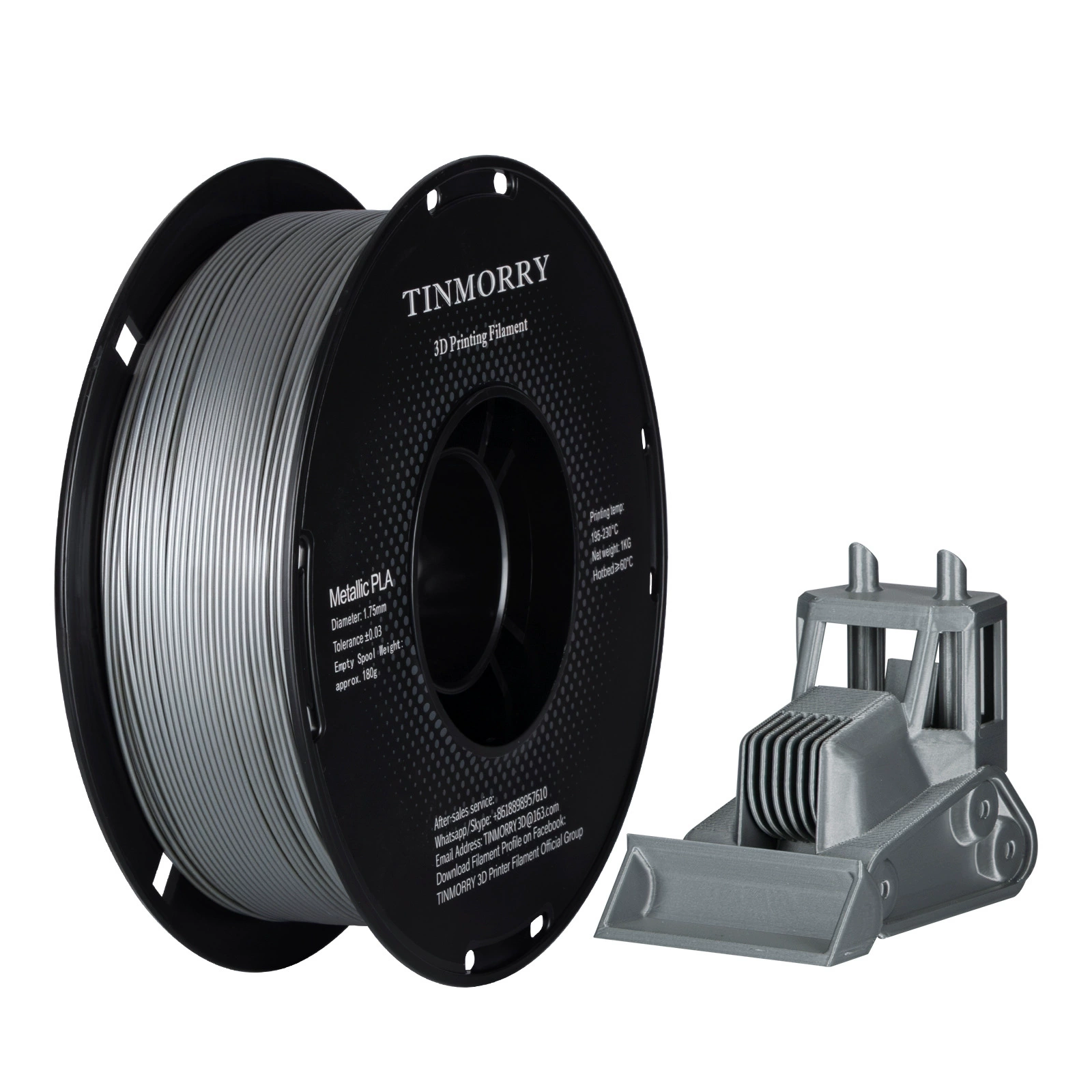 Tinmorry PLA3D printing filament 1.75mm wire diameter