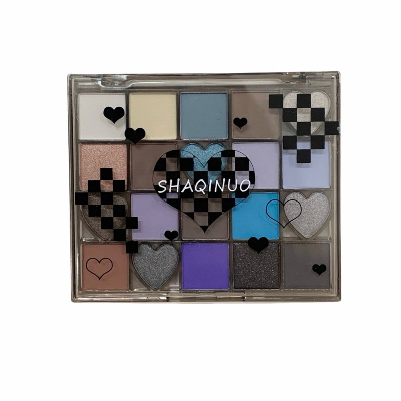 SHAQINUO霓虹心跳眼影20色珠光哑光细闪粉亮片大地色烟熏眼妆彩妆|undefined