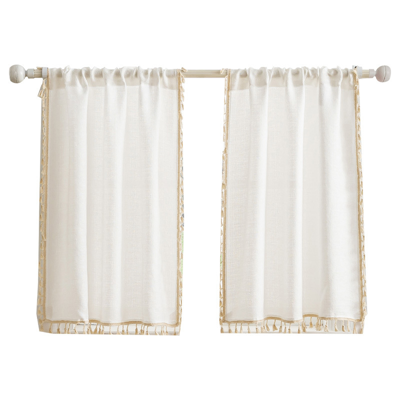 Los productos terminados de Temu se envían en nombre de SHEIN transfronterizo exclusivamente para cortinas de gasa de lino de color puro, cortinas de gasa semiopacas, cortinas pequeñas